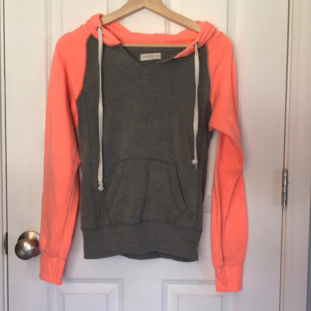 Ocean Drive orange and gray hoodie